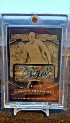 2008-09 Topps Treasury Andrew Bynum  Auto  1/1 Black Printing - Image 1 of 4