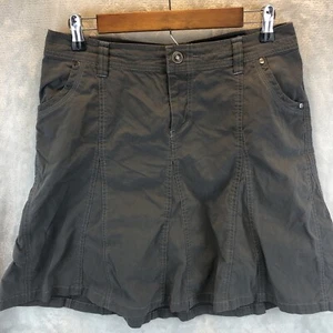 Kuhl Skirt Women's Sz 6 Fit and Flare Hiking Outdoors Camping Athletic Gray EUC - Picture 1 of 9