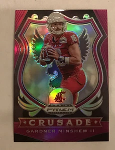 2020 Panini Prizm Draft Gardner Minshew II Crusade Purple Refractor Jaguars #55 - Picture 1 of 2
