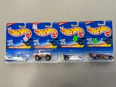 Hot Wheels Speed Spray Series 1996 Complete Set 1-4 Hydroplane Jeep Dirty Dog - Image 1 of 4