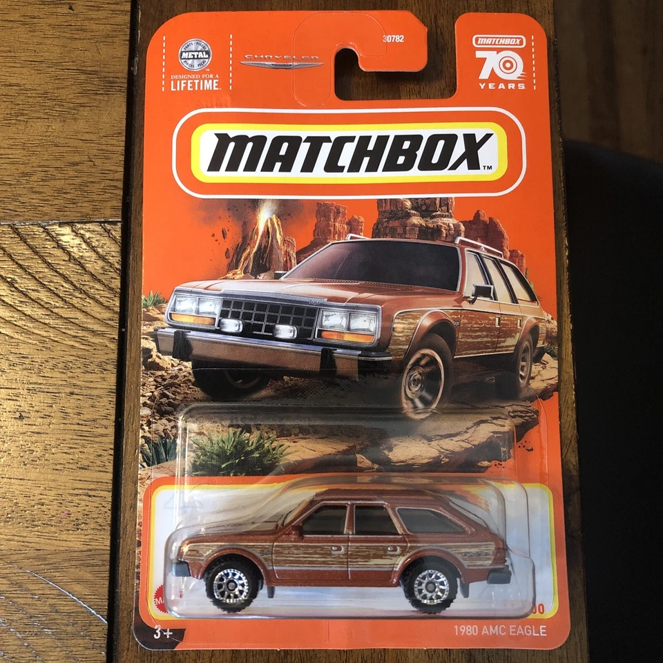 Matchbox 1980 AMC Eagle 2023 70 Years Brown Wood Panel FREE SHIPPING - Image 1 of 1