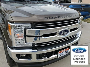 2019 Ford Super Duty Hood Inserts Letters Vinyl Decals Stickers F250 F350 F450 - Picture 1 of 4