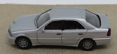 MICRO WIKING HO 1/87 MERCEDES C240 GRIS CLAIR METAL ARGENTE #1444024 NO BOX - Photo 1/4