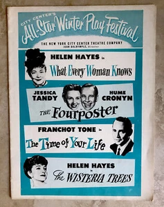 City Center's All-Star Winter Play Festival - Programma souvenir teatrale - 1955 - Foto 1 di 5