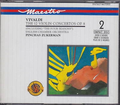 Vivaldi 2 CD "12 Violin-Concertos inkl. "Die Vier Jahreszeiten" Pinchas Zukerman - Bild 1 von 2