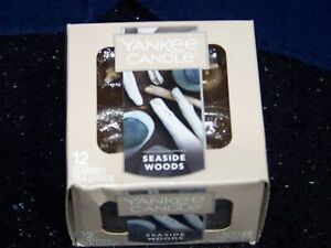 Yankee Candle 12 Scented Tea Light T/L Box Candles SEASIDE WOODS