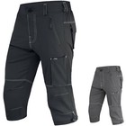 Briskbike Mens Cycling Downhill 3/4 Shorts MTB Mountain Bike Long Cycling Short