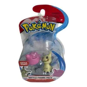 Nintendo Pokémon Mimikyu and Ditto Kids Multicolor Plastic Battle Figure Pack - Picture 1 of 2