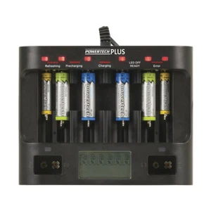 Powertech Universal Fast Charger w/LCD Display/USB Outlet for Rechargeable Cells - Picture 1 of 3
