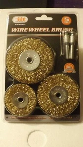5PC Wire Wheel Brush Comes with 3 Wire Brushes 2", 2 1/2", & 3" and 2 Mandrels - Picture 1 of 9