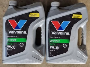 VALVOLINE 2x5Lt SYNPOWER ENV C1 5W-30 FULL SUNTHETIC ENGINE OIL 10Lt ALL UP - Picture 1 of 3