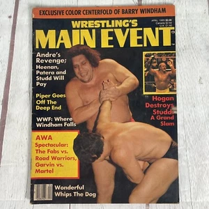 Wrestling's Main Event Aprile 1985 Rivista Andre The Giant Hulk Hogan WWE WWF - Foto 1 di 8