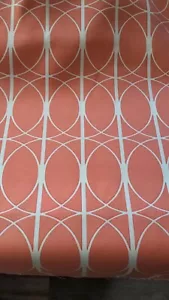Tela de polietileno estampado de melocotón Richloom Maxfield para exteriores por patio CA - Imagen 1 de 1