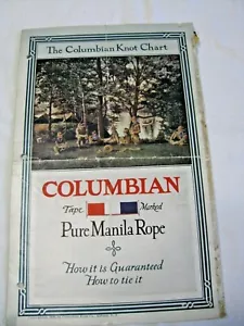 The Columbian Knot Chart-Identifying Various Knots-Pure Manila Rope Advertising - Picture 1 of 6