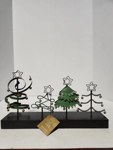 Vintage Pier 1 Imports Christmas Trees Photo Holder Wire Picture Holders - Picture 1 of 8