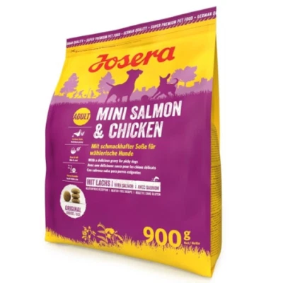 900 g JOSERA Mini Salmon & Chicken mit Soße für wählerische kleine adulte Hunde - Bild 1 von 2