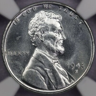1943-S 1c Lincoln Wheat Cent NGC MS 65* STAR - Image 1 of 4
