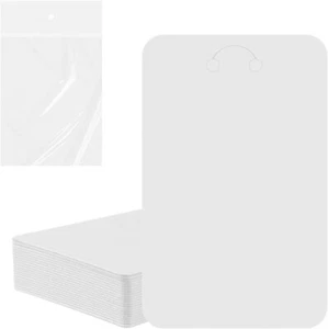 100Pcs Keychain Display Cards with Self-Sealing Bags for Earrings Necklace - Picture 1 of 5