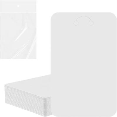 100Pcs Keychain Display Cards with Self-Sealing Bags for Earrings Necklace - Image 1 of 4