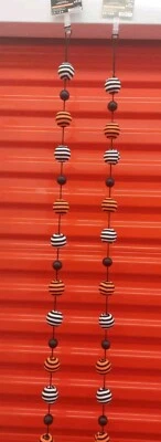  Lot Of 2 Ashland Halloween  Ball Gardland Décor Accent  H102 - Image 1 of 4