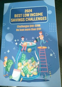 NEW Low Income Savings Challenge Book Simple Money Savings Challenges Tracker - Picture 1 of 2