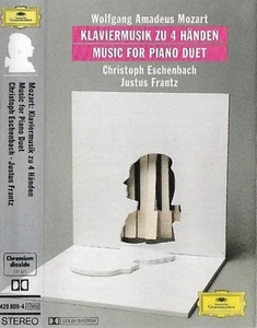 Mozart Christoph Eschenbach Justus Frantz Music For Piano Duet CASSETTE ALBUM  - Picture 1 of 12