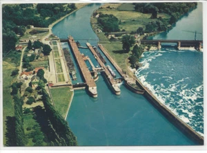 CP 27 Eure - Amfreville-sous-les-Monts - Les écluses 1932 - Batellerie Péniche - Picture 1 of 2