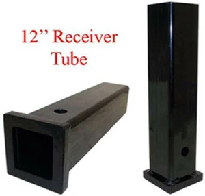 2" x 12" Hitch Receiver Tube Trailer Extender Extension Heavy Duty Tow Adapter - Bild 1 von 3