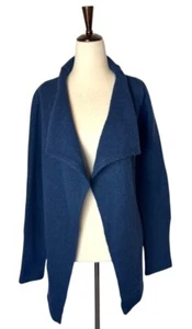 Zadig & Voltaire Sweater Women Small Blue Alpaca Wool Daphnee Patch Cardigan - Picture 1 of 10