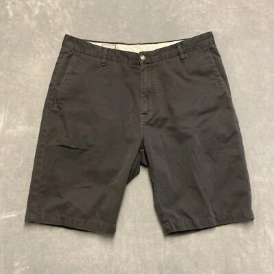 Volcom Black Twill Shorts Mens 36 10" Inseam Cotton Polyester - Image 1 of 4