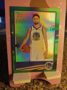 2020-21 Donruss Green Flood #32 Klay Thompson