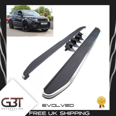 FOR RANGE ROVER EVOQUE DYNAMIC ALUMINIUM SIDE STEPS RUNNING BOARDS OE STYLE  - Image 1 of 4
