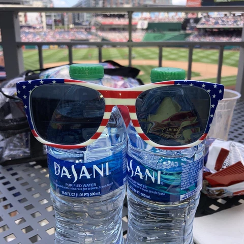 Washington Nationals SGA 7/4/ 2023 Patriotic Sunglasses New In Wrapper Cover