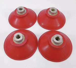 4 Stück Sauger Flachsauger Rund 100PF-A-45 Rot 1/4"  - Bild 1 von 4