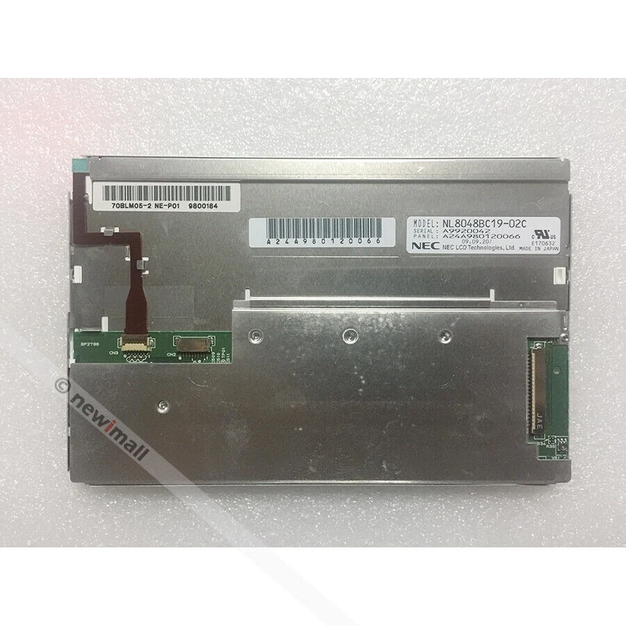 7 inch NL8048BC19-02 LCD screen display panel by NEC 800×480 WVGA - Image 1 of 1