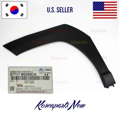 FRONT Fender Wheel Molding Left DRIVER side ⭐OEM⭐ Hyundai Kona 2024-2025 - Изображение 1 из 3