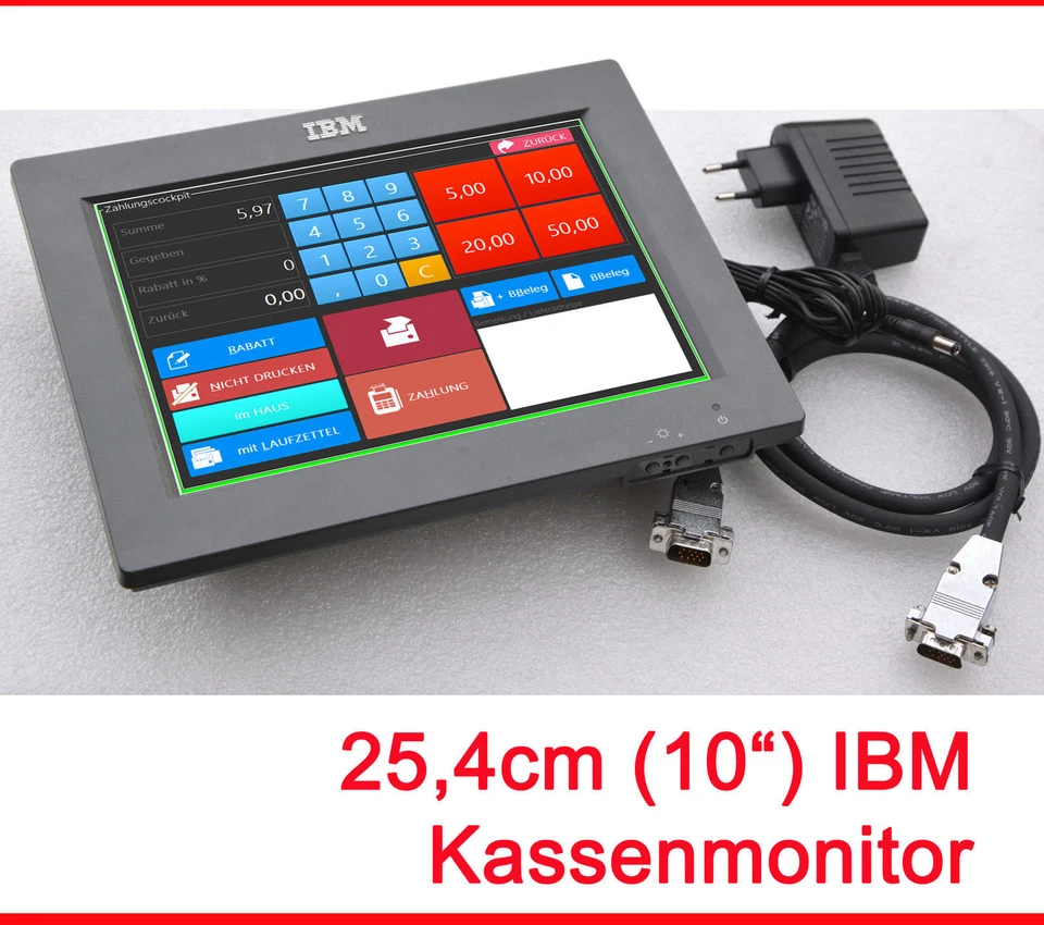 Small IBM POS Monitor 800x600 with 4820-1FR 12V Power Efficient Needs 8W M76 - Image 1 of 1