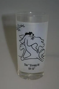 DE COLECCIÓN FEDERAL CRISTAL FIESTA CRITTERS #4 SLEEPY AT 10:15 MID CENTURY MODERNO MCM - Imagen 1 de 4