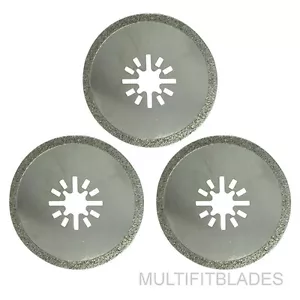 3 x 2-1/2" Diamond Circular Oscillating Tool Blade - Milwaukee Multi Tool Fit - Picture 1 of 1