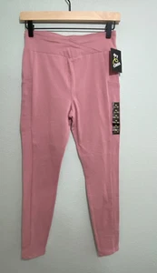 Art Class Girls V-Waist Ribbed Stash Pocket Pink Leggings Size XL 14/16 - Picture 1 of 11