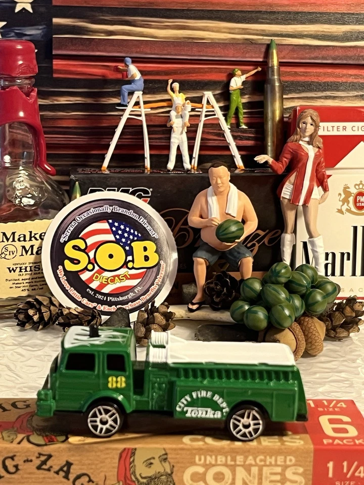 Maisto 2006 Denver Pumper Green Diecast Tonka Fire Dept Truck 1:64 USED EX Cond - Image 1 of 4