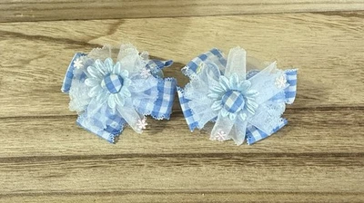 Children's Barrettes Blue Bows - A2000 - Image 1 of 4