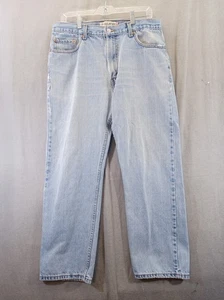 Levis 505 Jeans Herren 36 x 30 Denim Blau Regular Fit Classic Cotton Faded - Bild 1 von 23