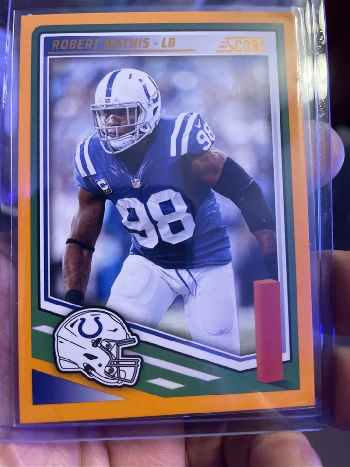 2025 Score Football - Robert Mathis - Indianapolis Colts Orange Parallel#271 - Image 1 of 2