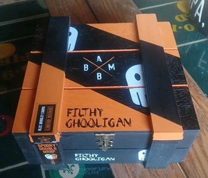 2025 ALEC BRADLEY Mercato Nero Sporco Ghooligan Scatola Vuota Sigari in Legno Halloween - Foto 1 di 12