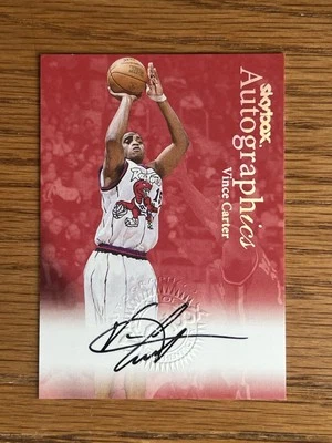 1999-00 Skybox Premium Vince Carter Autographics ungraded Fleer signed autograph - Image 1 of 2