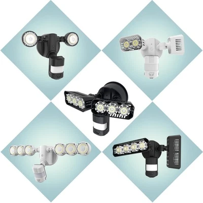 15W-45W Hof LED Fluter Strahler Außenleucht mit Bewegungsmelder Multi-Modi CE - Bild 1 von 4
