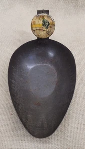 Antique Robin Hood Flour Advertising Tin Scoop with Celluloid Logo Button - Picture 1 of 6