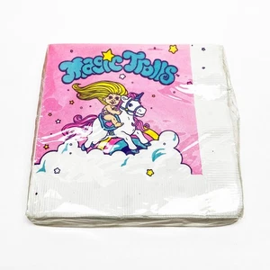 Servilletas de bebidas de fiesta Applause Magic Trolls 1992 de colección, vajilla de gala, selladas - Imagen 1 de 2