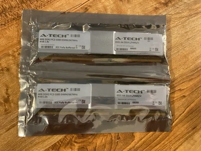 A-TECH 2 4GB DDR2 PC2-5300 DIMM/66.7 MHz 4rx8 1.8v (Read Description) - Image 1 of 4